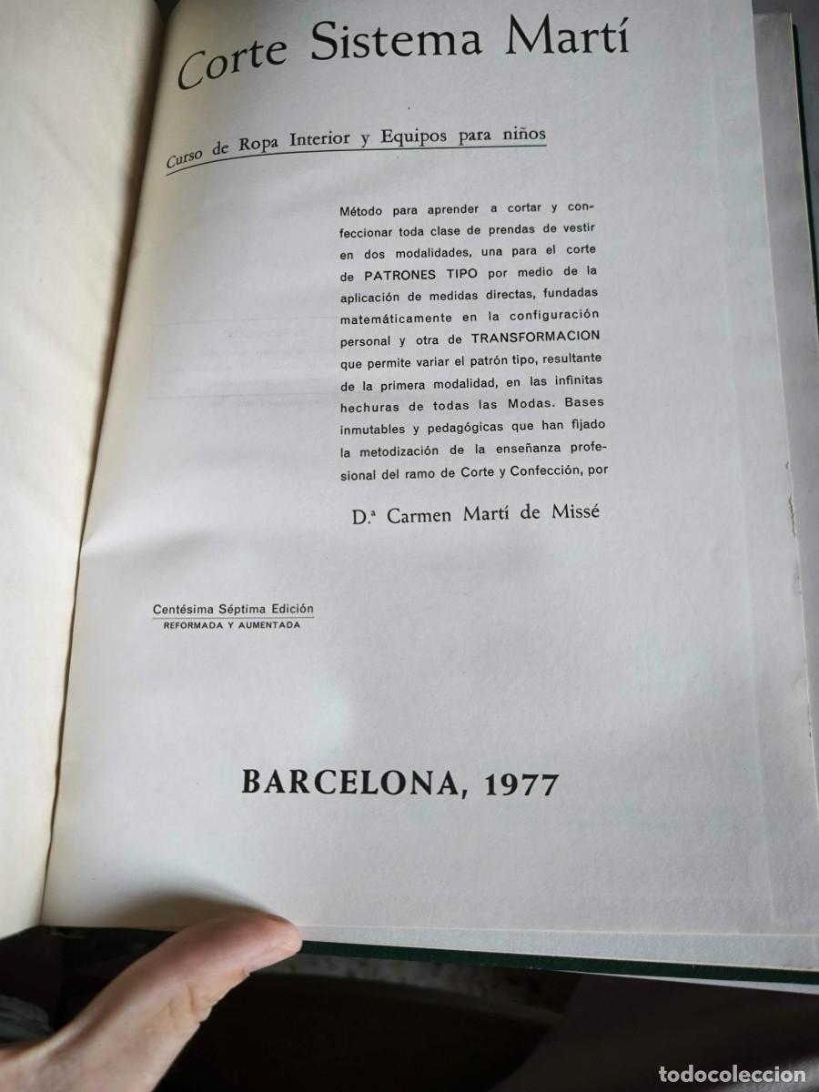 Libros de segunda mano: LIBRO CORTE SISTEMA MARTI - LENCERIA 1977 - Foto 2
