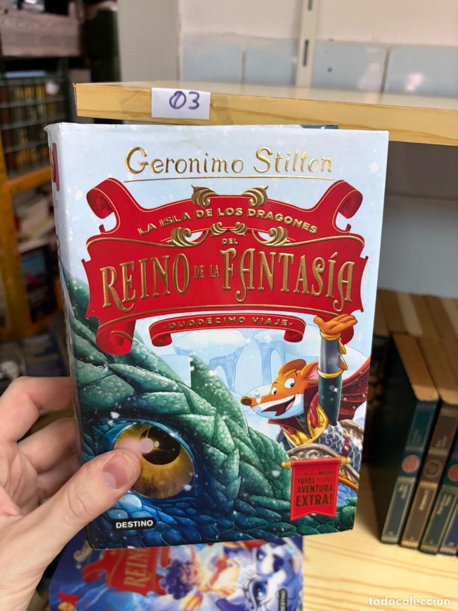 Libros de segunda mano: 03 La isla de los dragones del Reino de la Fantas&iacute;a &mdash; Geronimo Stilton &mdash; Destino duodecimo viaje