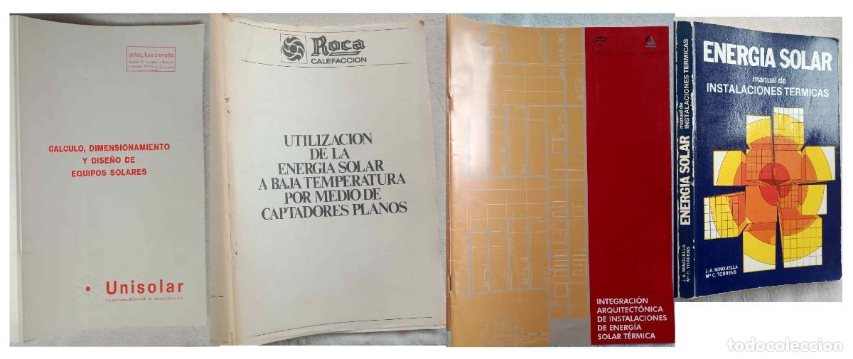 Libros de segunda mano: LIBROS DE ENERG&Iacute;A SOLAR Y T&Eacute;RMICA ( 4 )