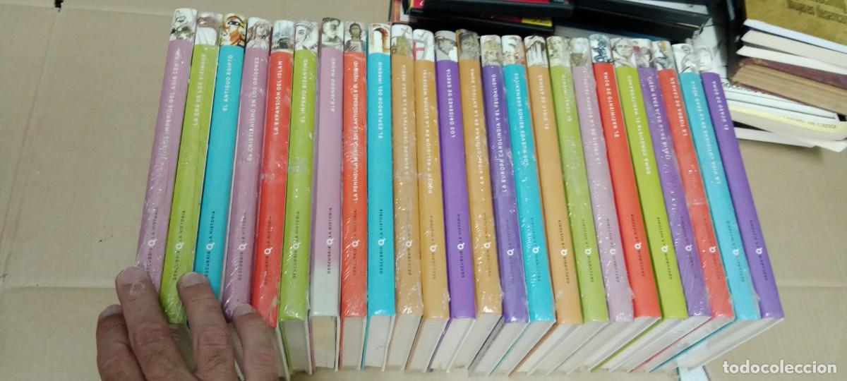 Libros de segunda mano: LOTE DE 24 LIBROS COLECCION DESCUBRIR LA HISTORIA MUCHOS PRECINTADOS VER FOTOS LIBRO CU