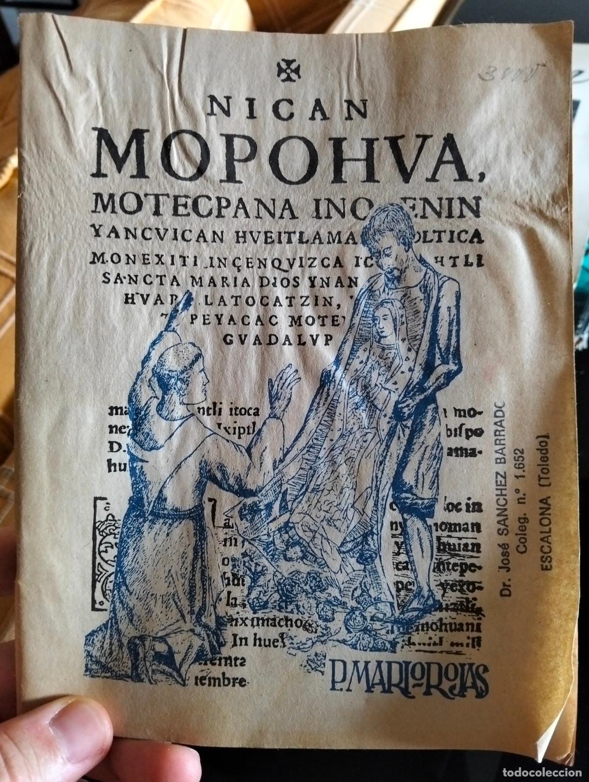 Libros de segunda mano: Mexico. Nican Mopohua, Antonio Valeriano, Diocesis de Huejutla, 1978. VISITA MI CATALOGO, L55