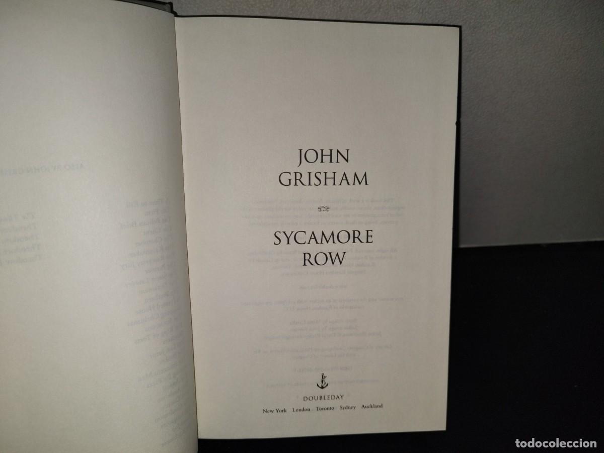 Libros de segunda mano: 198- Sycamore Row - John Grisham, DOUBLEDAY, First Edition 2013 - Foto 4