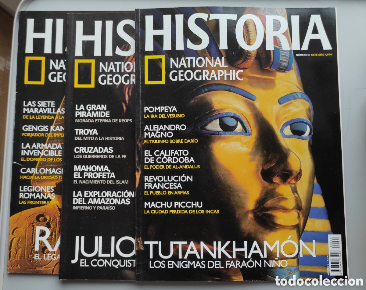 Libros de segunda mano: Lote 15 revistas Historia Nacional Geographic