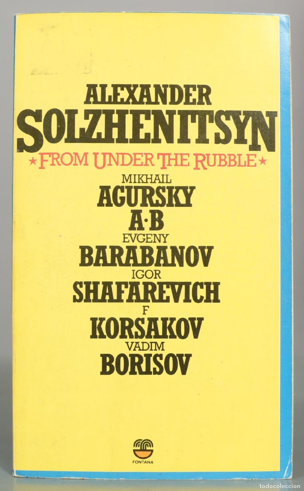 Libros de segunda mano: From Under the Rubble - Alexander Solzhenitsyn, Mikhail Agursky, Evgeny Barabanov, Igor Shafarevich,