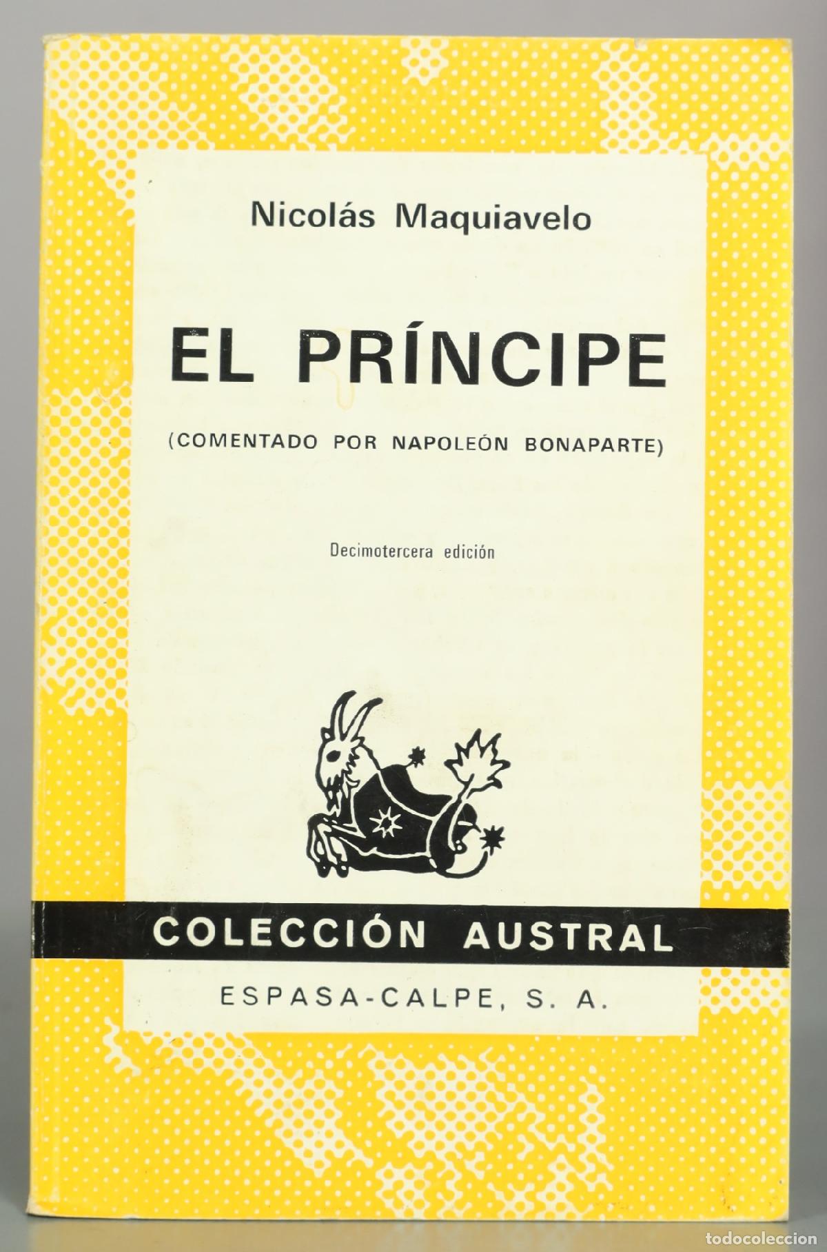 Libros de segunda mano: El pr&iacute;ncipe - Nicol&aacute;s Maquiavelo - Espasa-Calpe