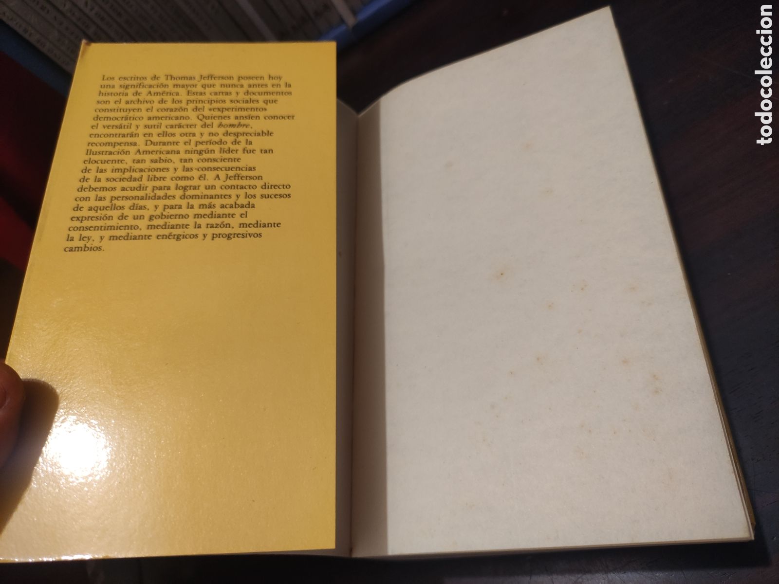 Libros de segunda mano: AUTOBIOGRAF&Iacute;A Y OTROS ESCRITOS - THOMAS JEFFERSON - Foto 6