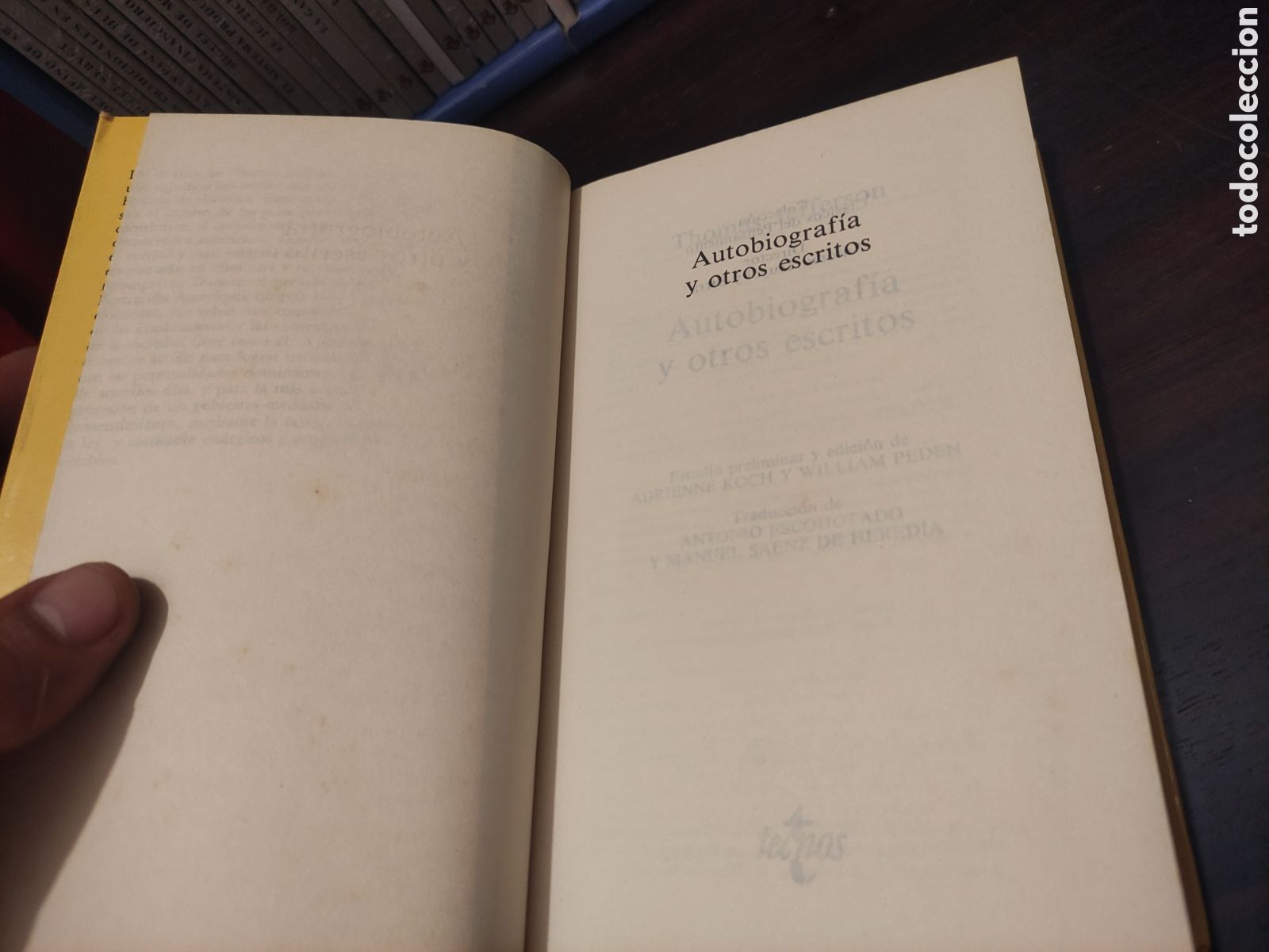 Libros de segunda mano: AUTOBIOGRAF&Iacute;A Y OTROS ESCRITOS - THOMAS JEFFERSON - Foto 7