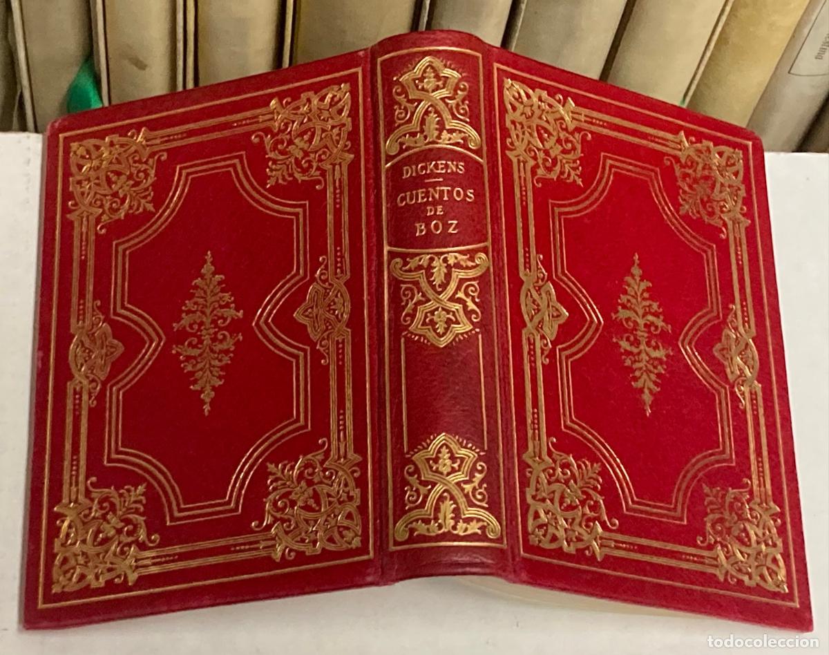 Libros de segunda mano: A&Ntilde;O 1943 - CUENTOS DE BOZ POR CHARLES DICKENS - MONTANER Y SIM&Oacute;N BIBLIOTECA SELECCI&Oacute;N ENCUADERNACI&Oacute;N