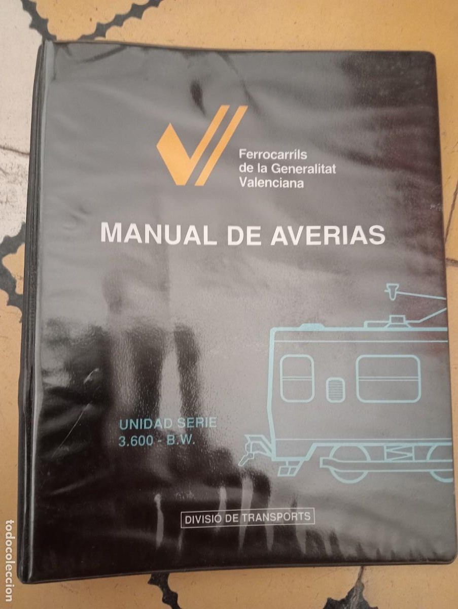 Libros de segunda mano: MANUAL DE AVERIAS FGV FERROCARRILES, TRENES , RENFE ,FERROCARRILS GENERALITAT VALENCIANA MAQUINISTAS