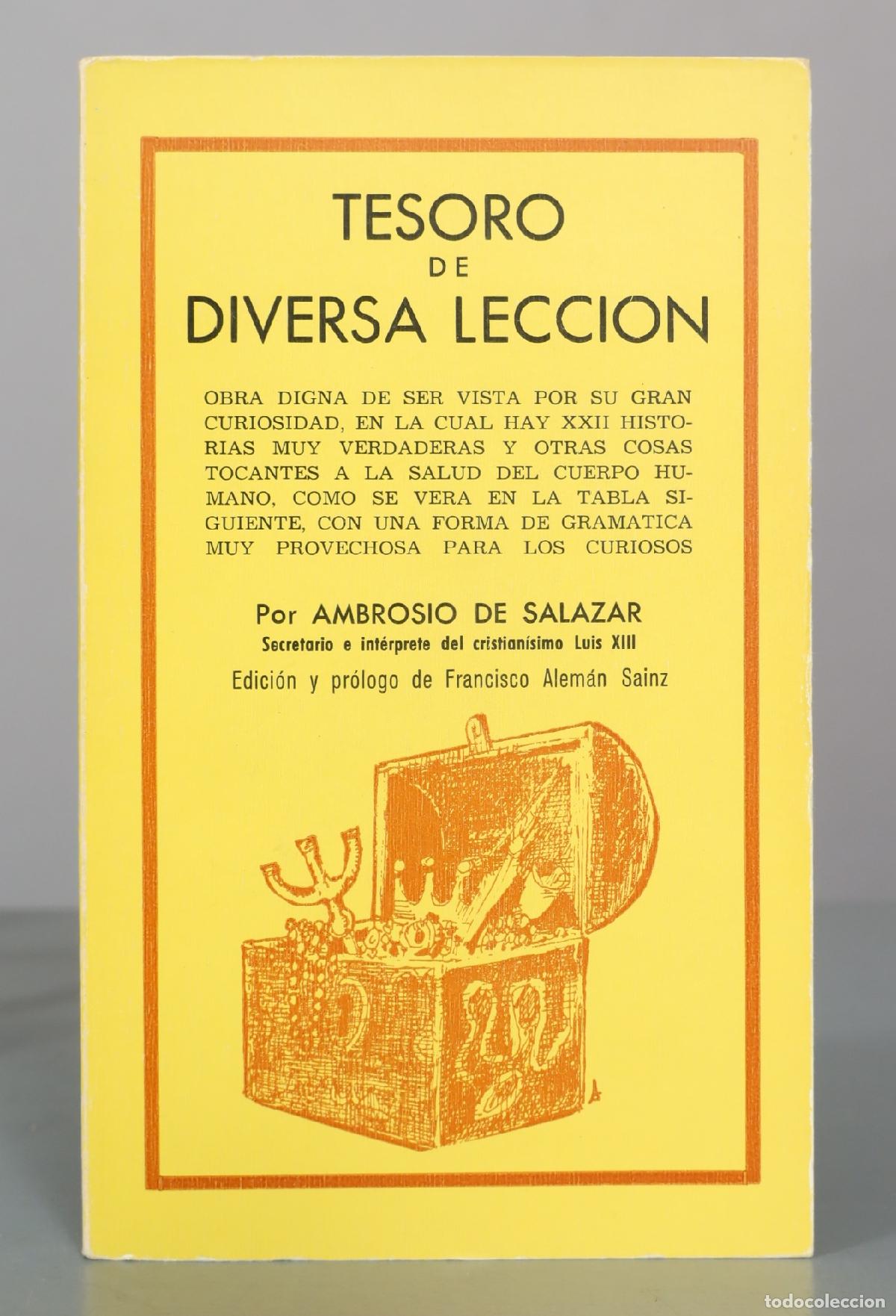 Libros de segunda mano: TESORO DIVERSA LECCION. AMBROSIO SALAZAR