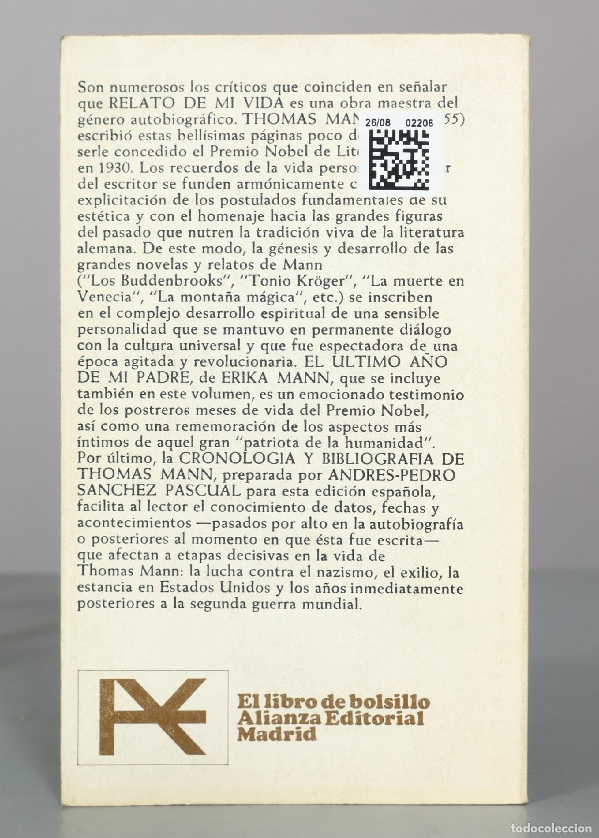 Libros de segunda mano: Relato de mi vida Mann, Thomas - Foto 2