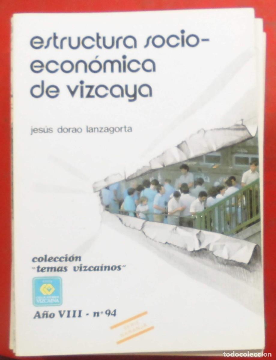 Libros de segunda mano: TEMAS VIZCA&Iacute;NOS. ESTRUCTURA SOCIO-ECON&Oacute;MICA DE VIZCAYA
