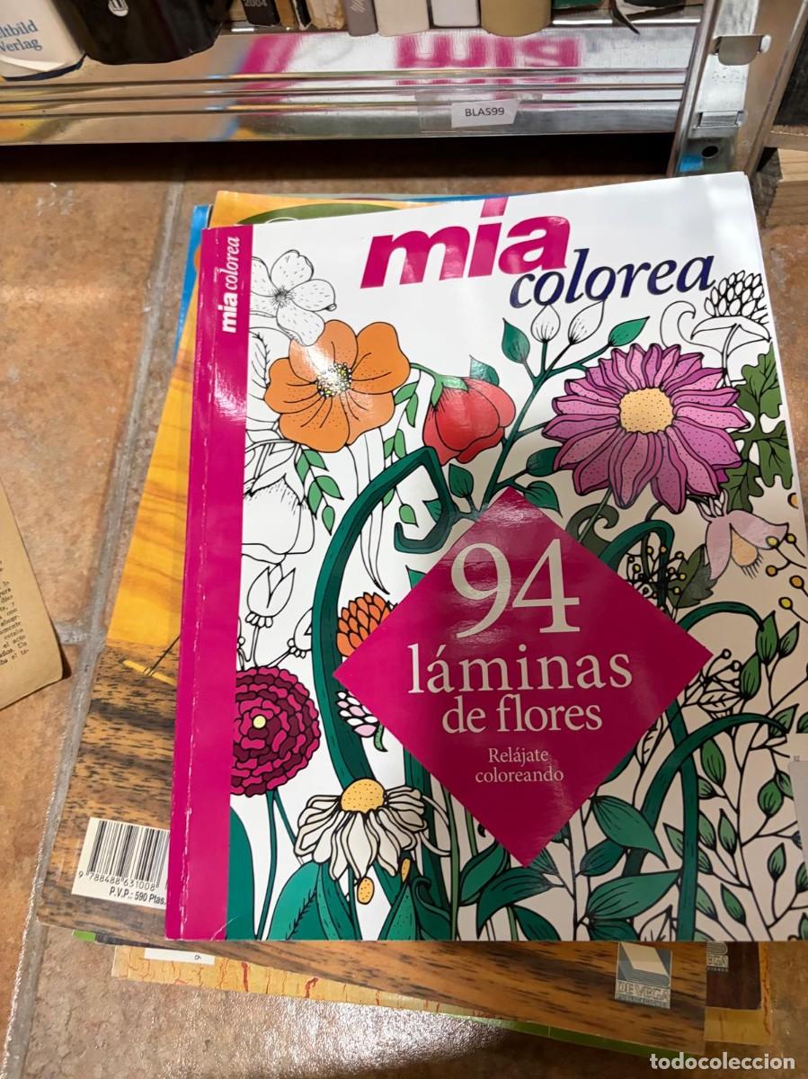 Libros de segunda mano: BLAS99 + mia colorea. 94 l&aacute;minas de flores + &mdash; + De Vega Publicaciones - para colorear