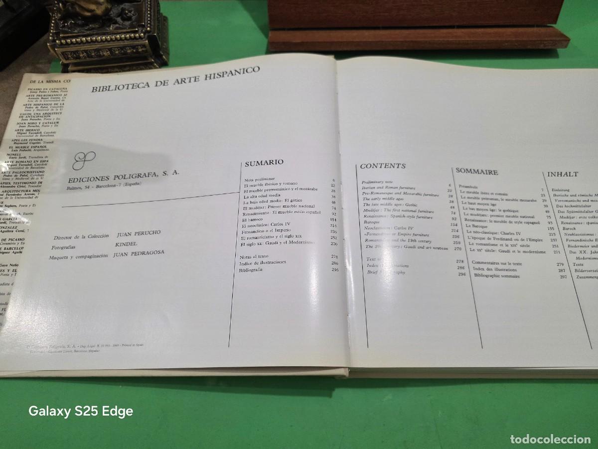 Libros de segunda mano: &rdquo;&rdquo;EL MUEBLE ESPA&Ntilde;OL&rdquo;&rdquo;...L. FEDUCHI...EDICIONES POLIGRAFA...1969... - Foto 6