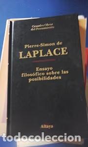 Libros de segunda mano: Ensayo filos&oacute;fico sobre las posibilidades - Pierre Simon de Laplace - Ediciones Altaya