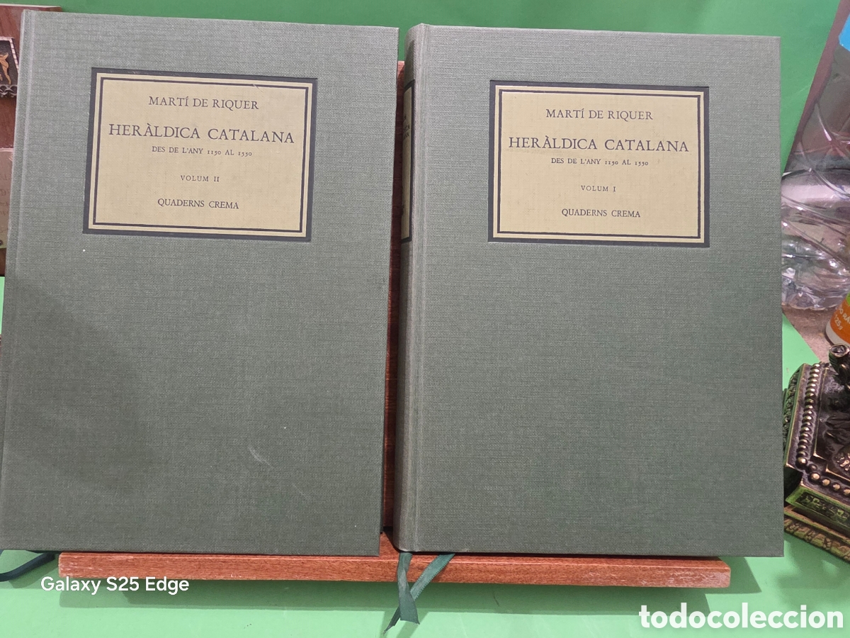 Libros de segunda mano: &rdquo;&rdquo;HER&Agrave;LDICA CATALANA, DES DE L'ANY 1150 AL 1550&rdquo;&rdquo;...DOS VOLUMENES...MARTI DE RIQUER...1983...