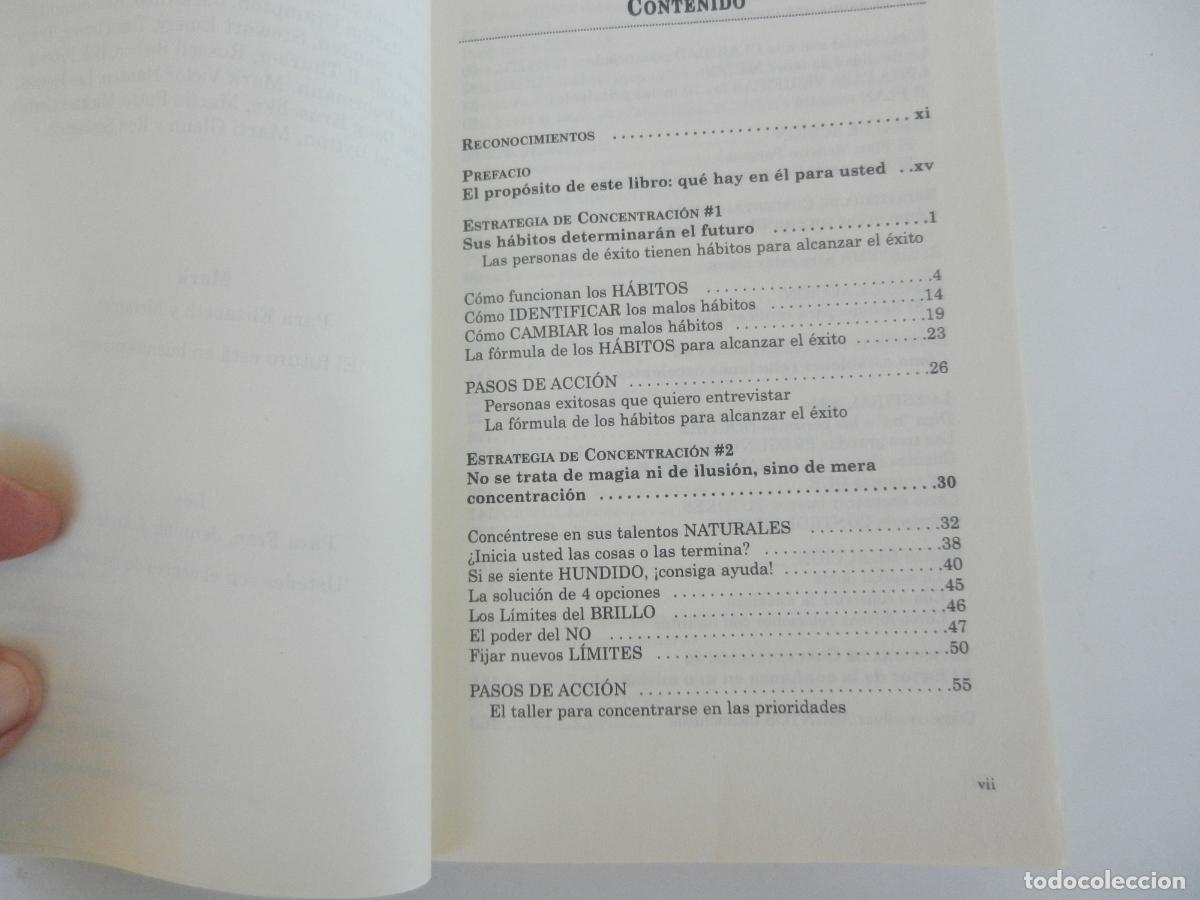Libros de segunda mano: EL PODER DE MANTENERSE ENFOCADO -JACK CANFIELD , Mark Victor Hansen y Les Hewitt.2000 - Foto 3