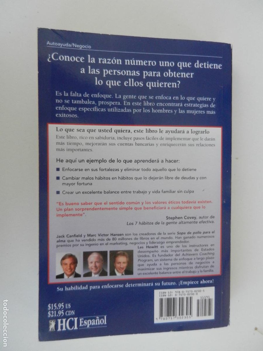 Libros de segunda mano: EL PODER DE MANTENERSE ENFOCADO -JACK CANFIELD , Mark Victor Hansen y Les Hewitt.2000 - Foto 6