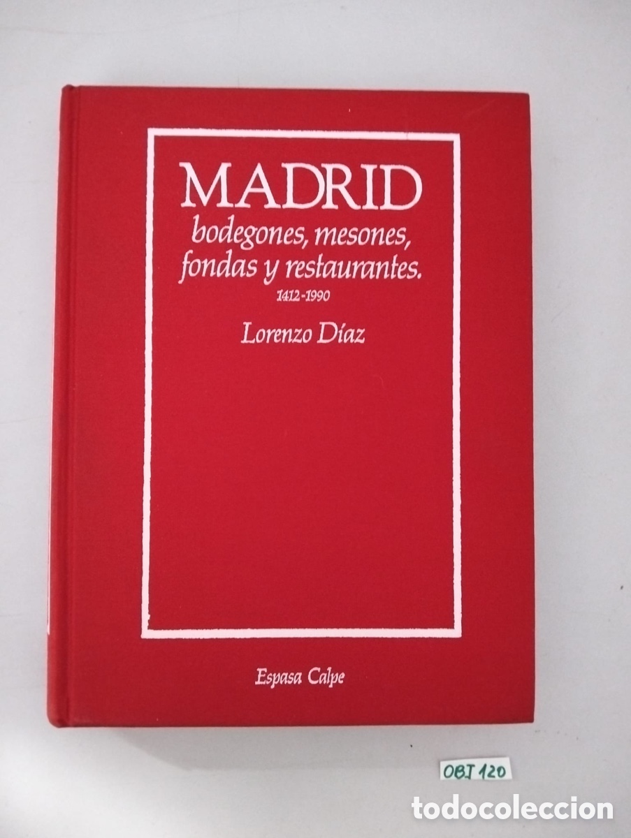 Libros de segunda mano: Madrid, bodegones, Mesones, fondas y restaurante