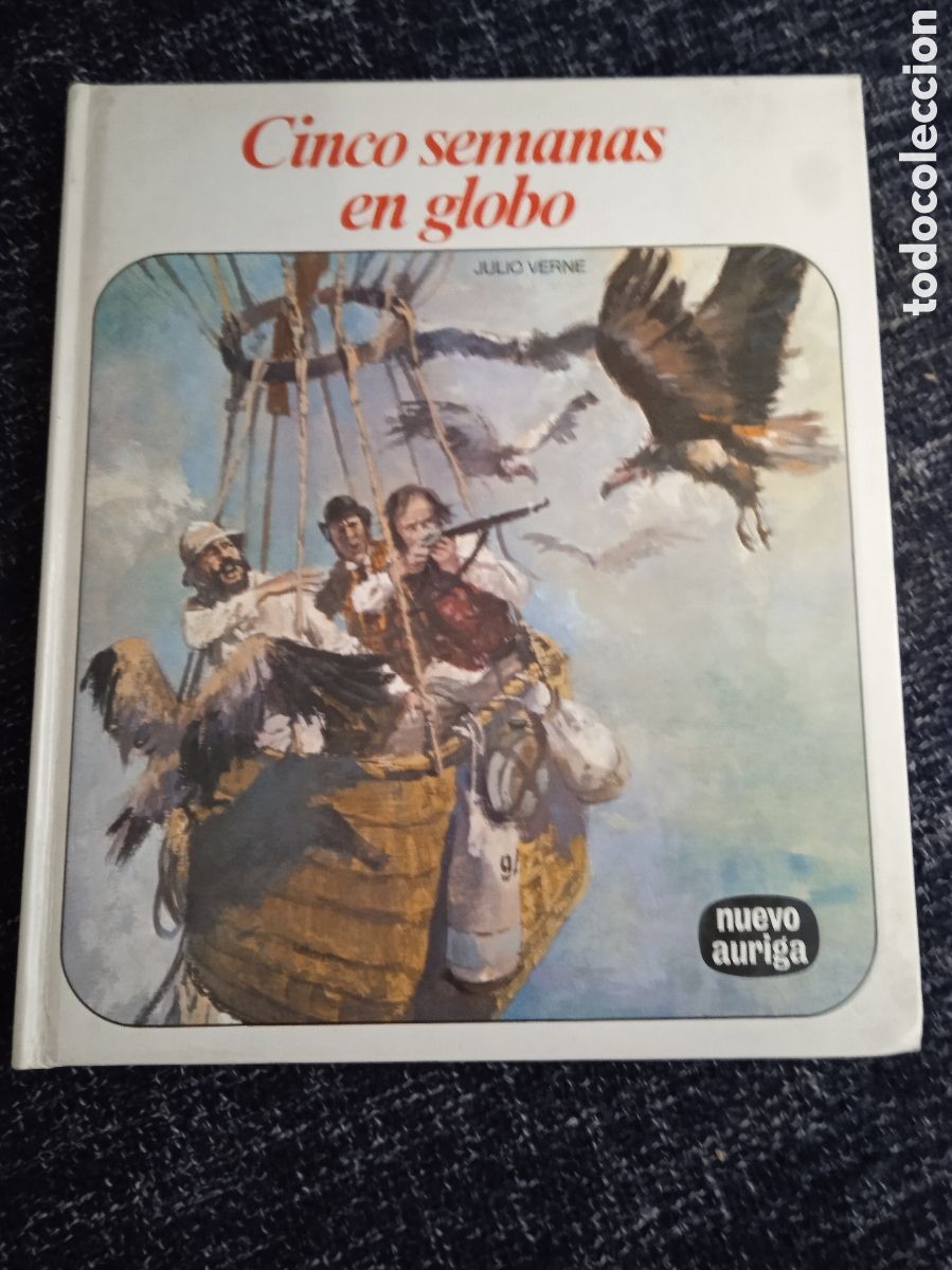 Libros de segunda mano: CINCO SEMANAS EN GLOBO / JULIO VERNE -ED NUEVO AURIGA N&ordm; 10