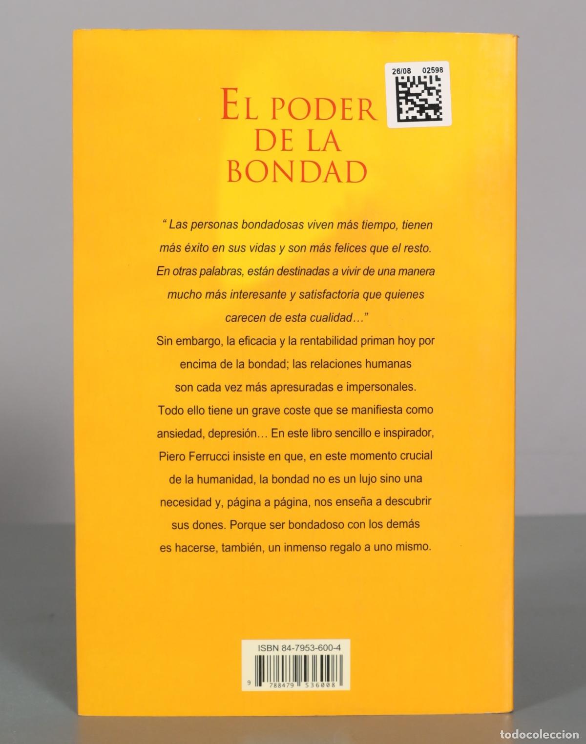 Libros de segunda mano: El poder de la bondad - Piero Ferrucci - Editorial Urano - Foto 2