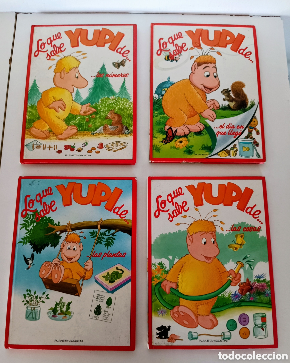 Libros de segunda mano: 4 libros de LO QUE SABE YUPI DE...El d&iacute;a que lleg&oacute;, Las plantas, las cosas, los n&uacute;meros