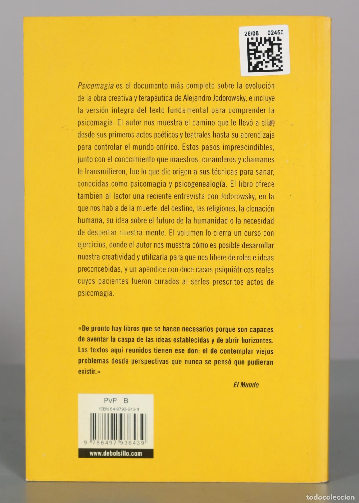Libros de segunda mano: Psicomagia - Alejandro Jodorowsky - Edici&oacute;n de bolsillo - DEBOLS!LLO - Foto 2