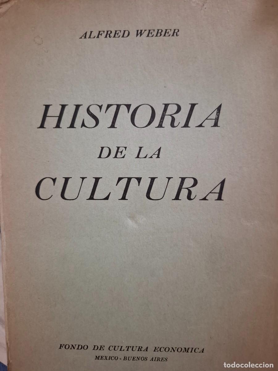Libri di seconda mano: historia de la cultura Alfred Weber