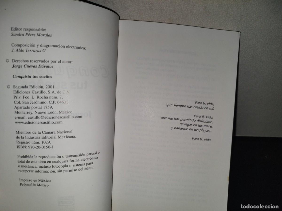 Libros de segunda mano: 199- Conquista Tus Sue&ntilde;os - Jorge Cuevas - Foto 5