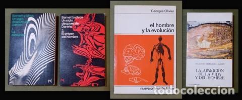 Libros de segunda mano: Lote 4 Libros de Ciencia y Evoluci&oacute;n (Darwin, Origen del Hombre)