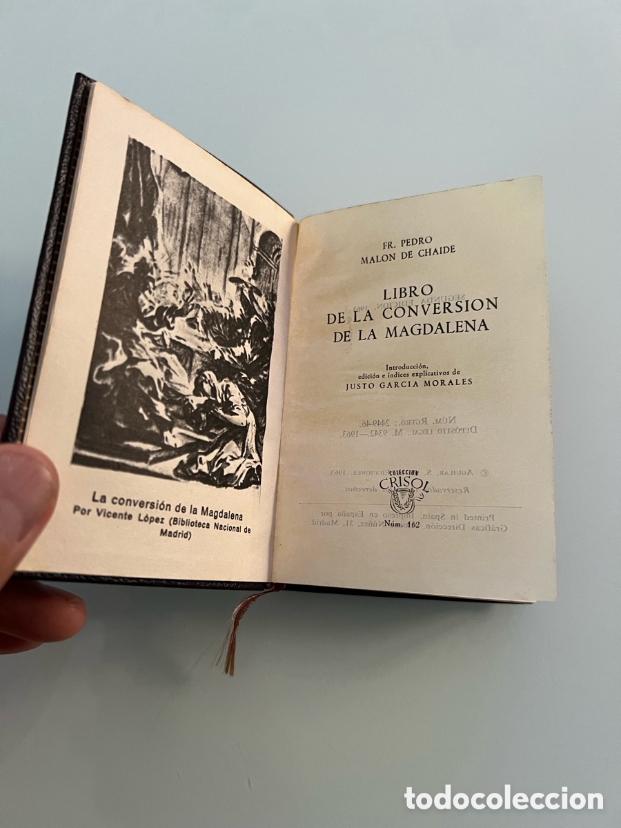 Libros de segunda mano: Libro de la conversion de la Magdalena. Fr.Pedro malon de chaide. Crisol numero 162 .
