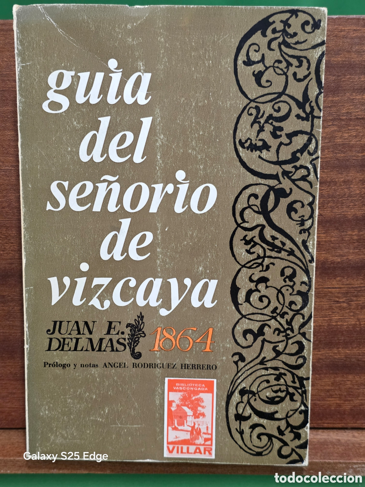Libros de segunda mano: &rdquo;&rdquo;GU&Iacute;A HIST&Oacute;RICO-DESCRIPTIVA DEL VIAJERO EN EL SE&Ntilde;ORIO DE VIZCAYA ( 1864)...JUAN E. DELMAS...1968...