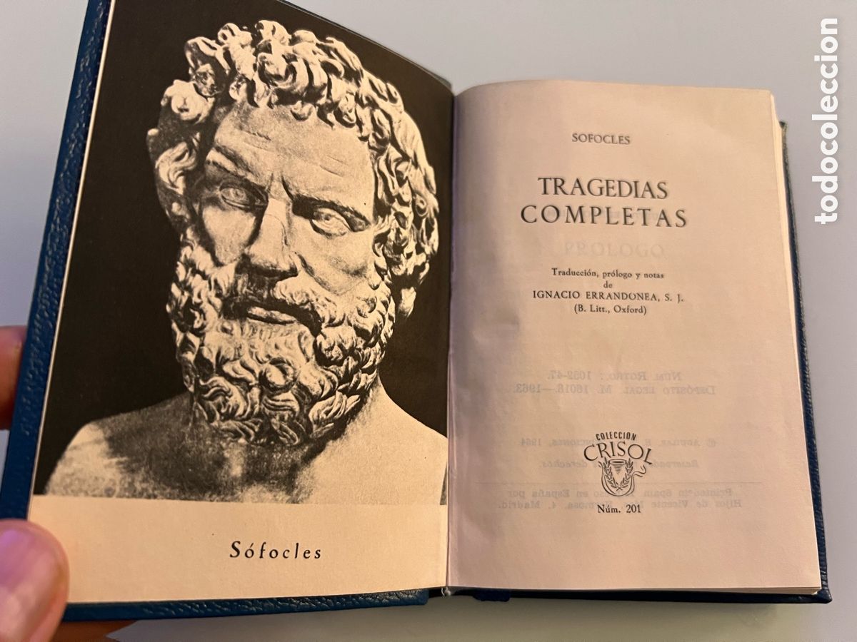 Libros de segunda mano: Tragedias completas. Sofocles. Crisol numero 201.