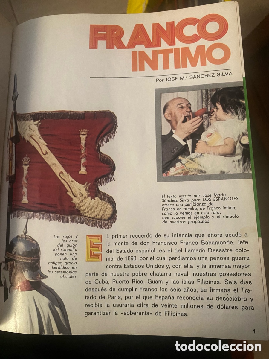 Libros de segunda mano: Tomo I de la obra completa de Los Espa&ntilde;oles (1973), editada por Publicaciones Controladas S.A..