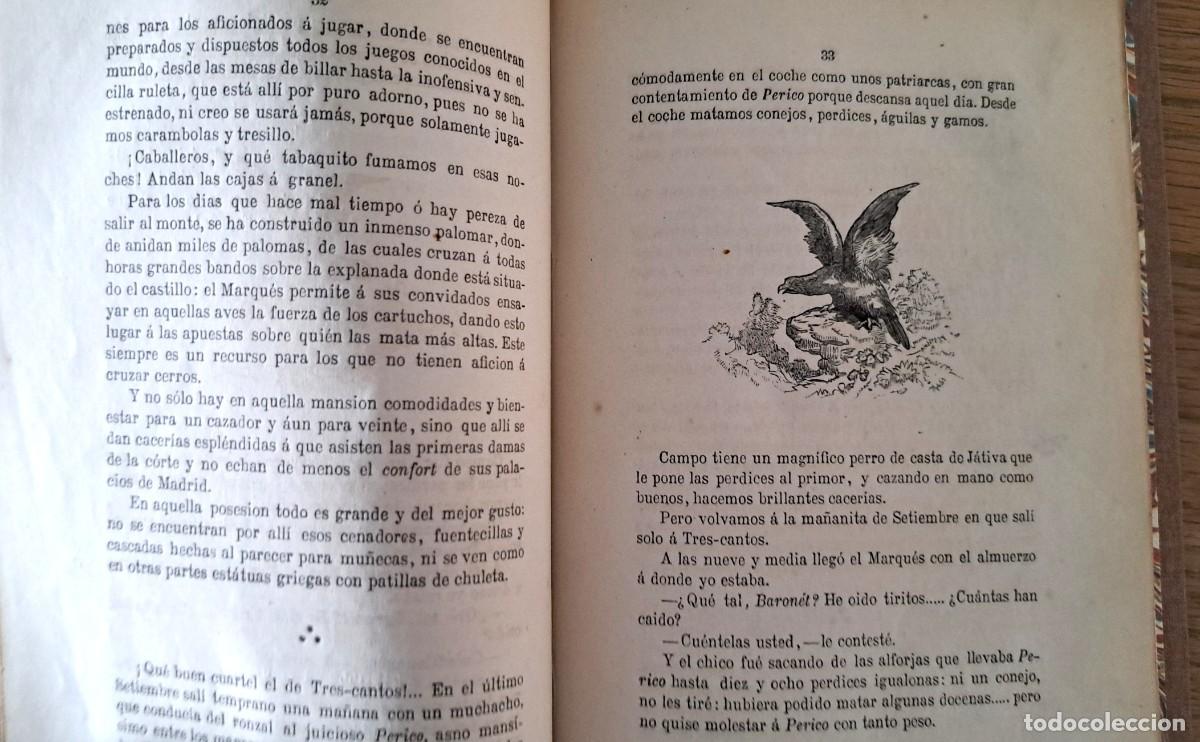 Libros de segunda mano: RECUERDOS DE CAZA. BAR&Oacute;N DE CORTES. 1876 - Foto 5
