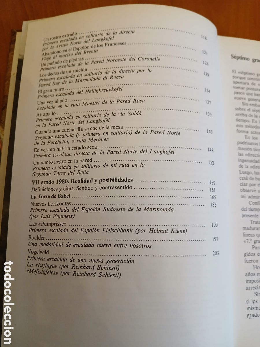 Libros de segunda mano: S&eacute;ptimo Grado. Reinhold Messner. ESCALADA. - Foto 5