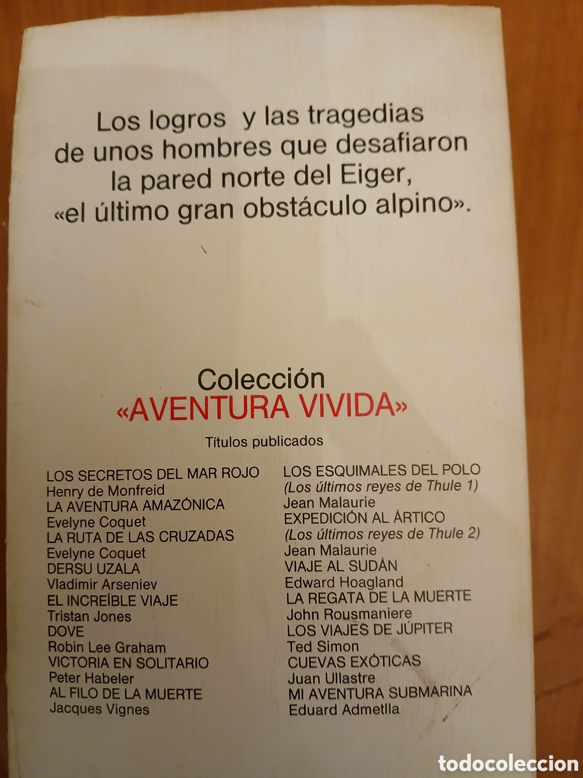 Libros de segunda mano: Eiger,la pared tr&aacute;gica. Arthur Roth. ESCALADA. - Foto 2