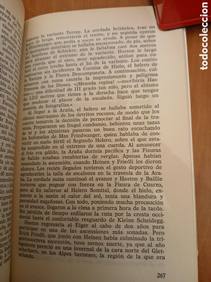 Libros de segunda mano: Eiger,la pared tr&aacute;gica. Arthur Roth. ESCALADA. - Foto 10
