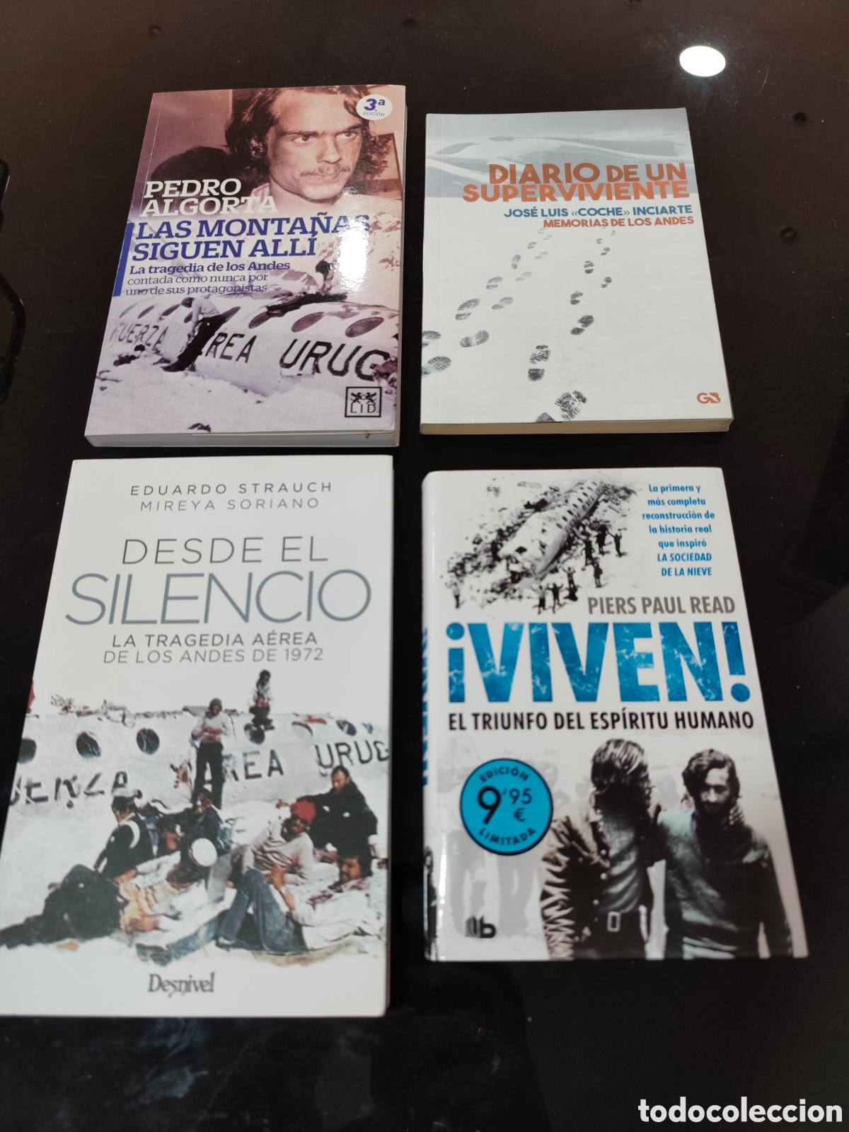 Libros de segunda mano: Lote 4 libros tragedia de los Andes