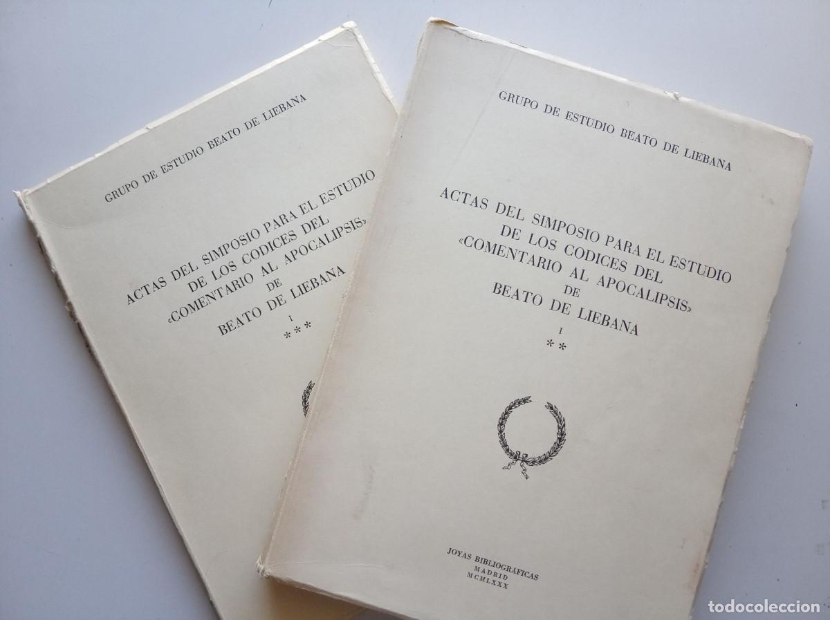 Libros de segunda mano: ESTUDIO BEATO DE LIEBANA. CODICES DEL COMENTARIO AL APOCALIPSIS. 1980.JOYAS BIBLIOGRAFICAS. 2 TOMOS