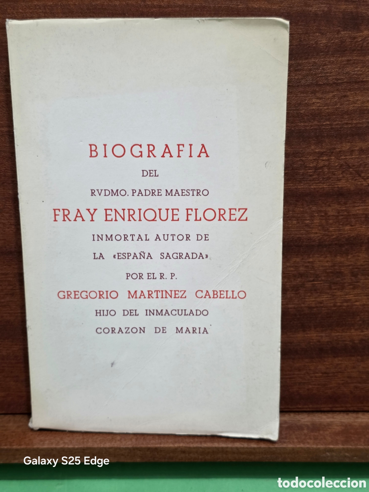 Libros de segunda mano: &rdquo;&rdquo;BIOGRAF&Iacute;A DEL RDO. PADRE MAESTRO FRAY ENRIQUE FLOREZ&rdquo;&rdquo;...GREGORIO MARTINEZ CABELLO...1973....