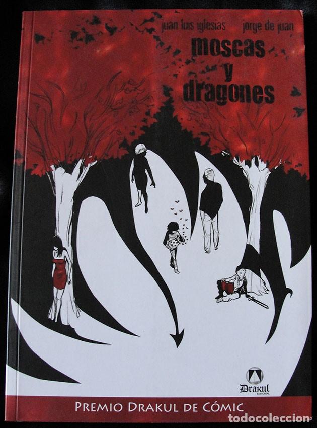 Libros de segunda mano: MOSCAS Y DRAGONES - JUAN LUIS IGLESIAS y JORGE DE JUAN - PREMIO DRAKUL DE COMIC -