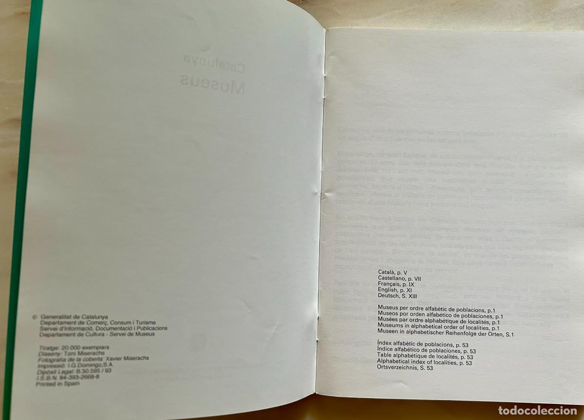 Libros de segunda mano: CATALUNYA MUSEUS &ndash; DIRECTORI - 1993 - Foto 2