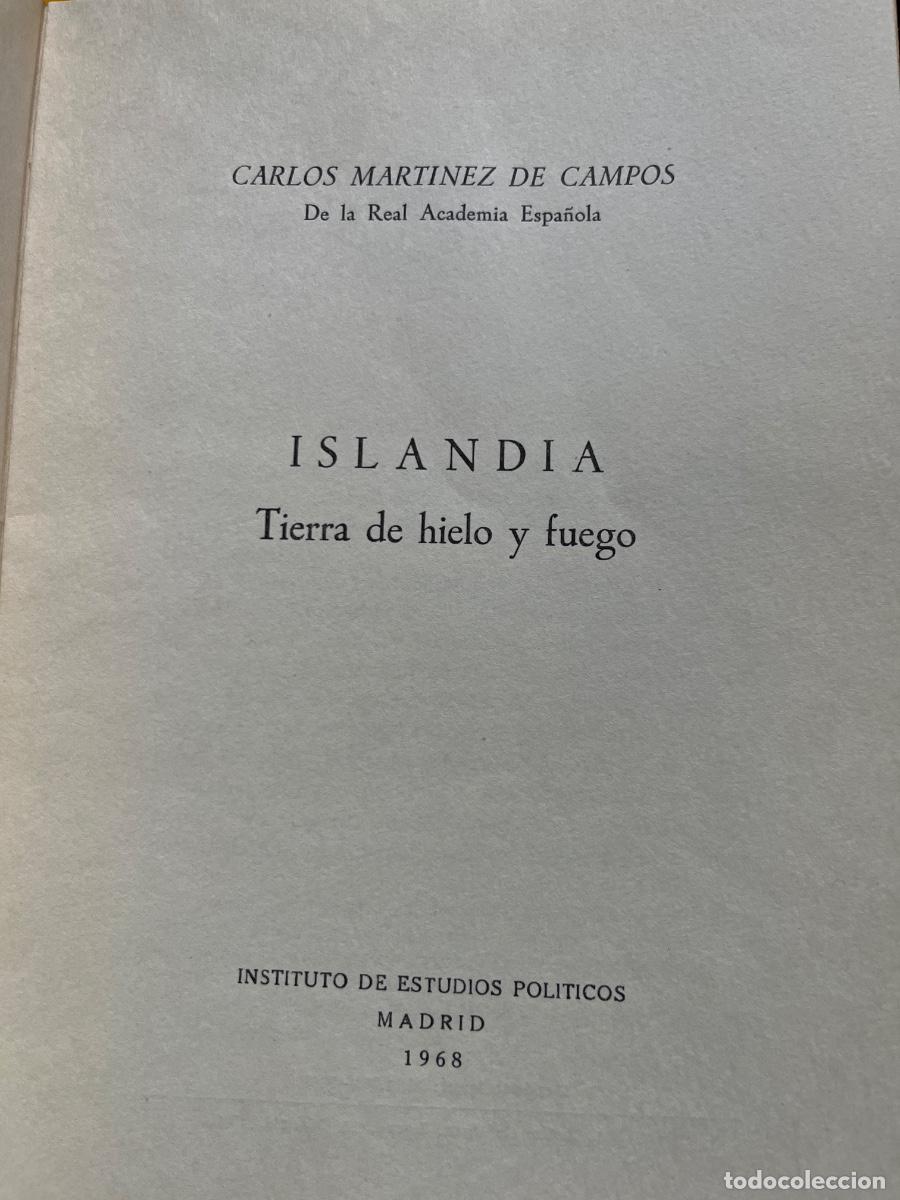Libros de segunda mano: Carlos Mart&iacute;nez de Campos, Islandia, I. E. P., 1968 - Foto 2