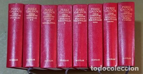 Libros de segunda mano: PEREZ GALDOS, Benito: OBRAS COMPLETAS. 8 vols. Aguilar 1973-74