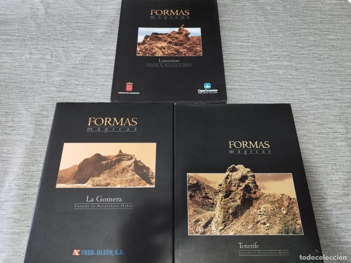 Libros de segunda mano: Lote de 3 libros Formas M&aacute;gicas de Canarias Lanzarote, La Gomera, Tenerife