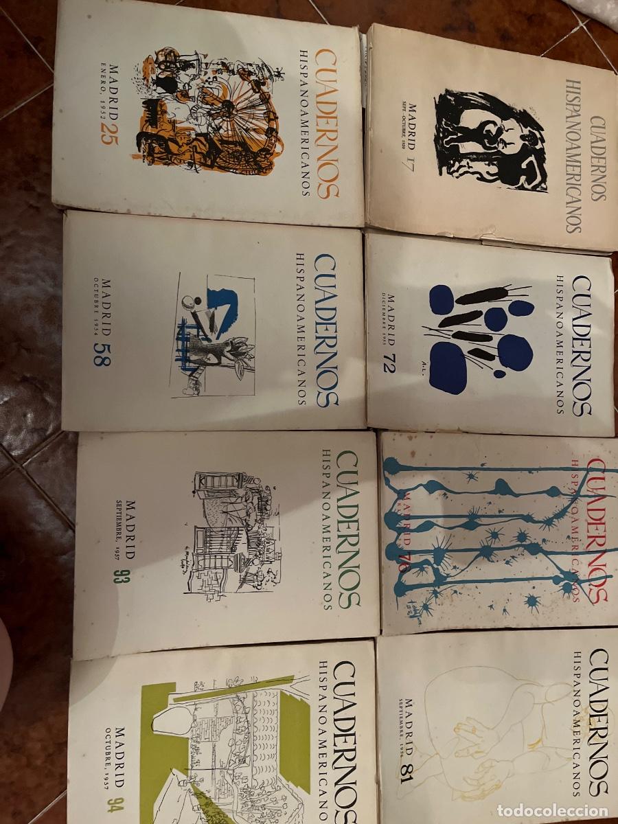 Libros de segunda mano: Cuadernos hispanoamericanos, n. 17, 25, 58, 72, 76, 81, 93 y 94, a&ntilde;os 1950-57