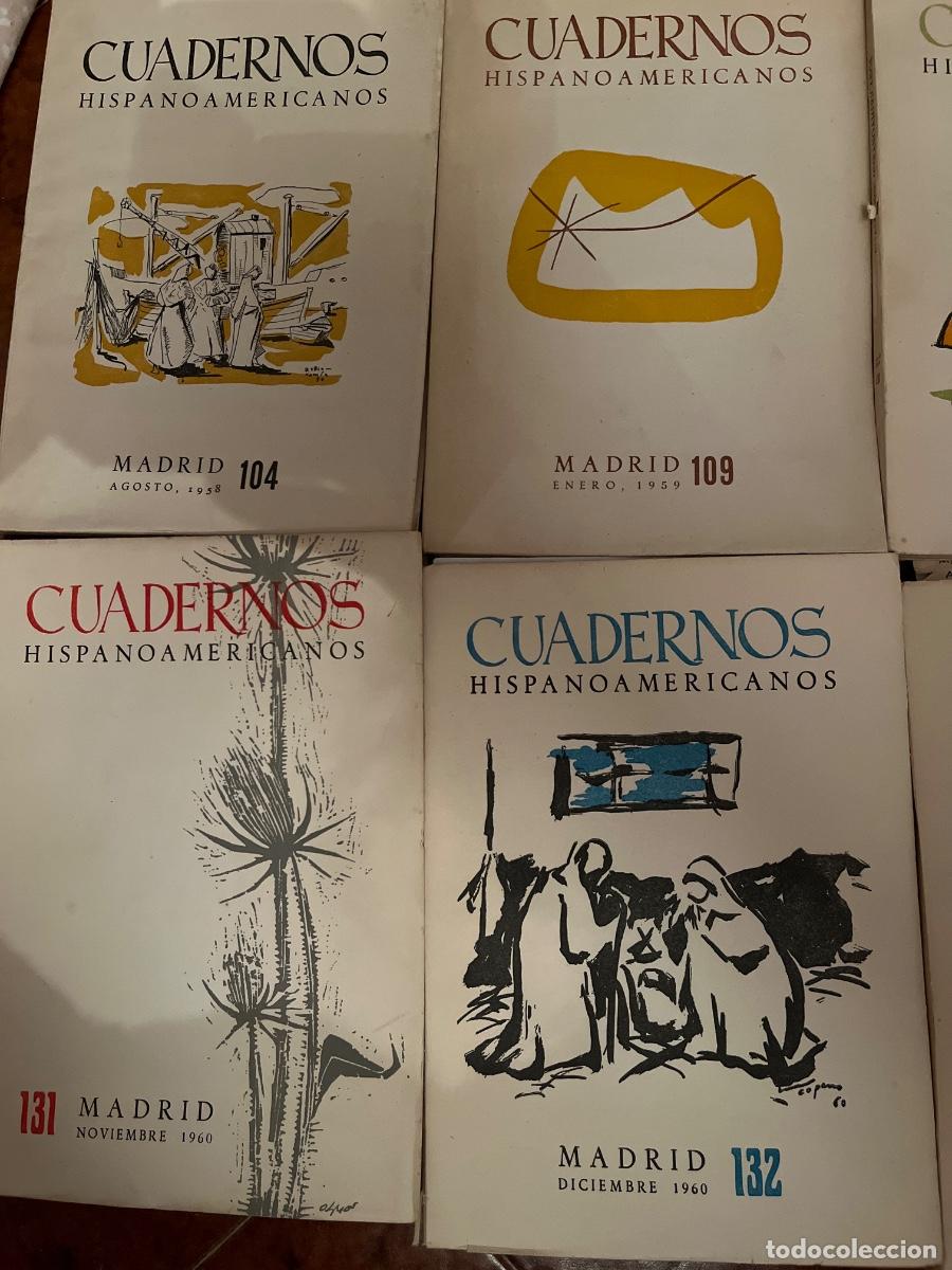 Libros de segunda mano: Cuadernos hispanoamericanos, n. 104, 109, 130, 131, 132, 138, 139 y 142, a&ntilde;os 1958-61