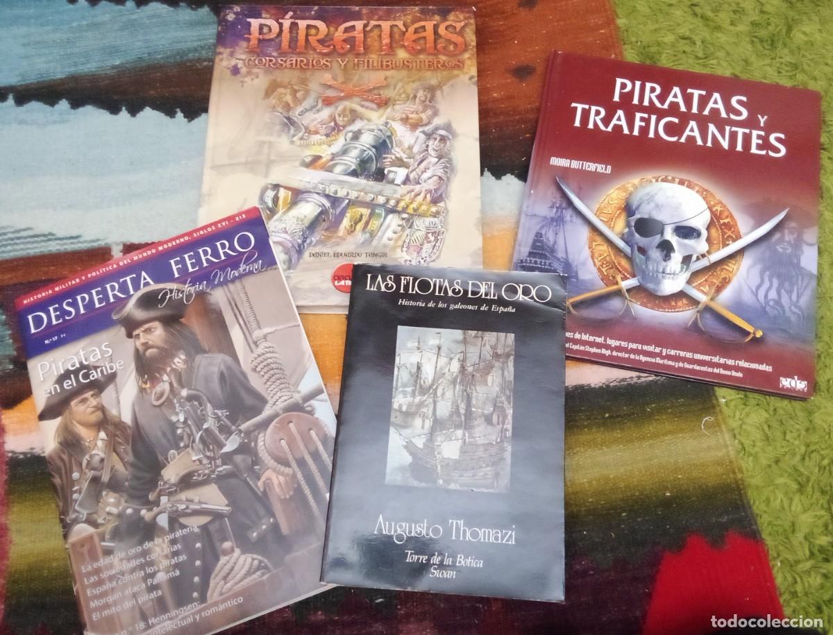 Libros de segunda mano: LOTE DE LIBROS Y REVISTAS DE PIRATAS Y TESOROS