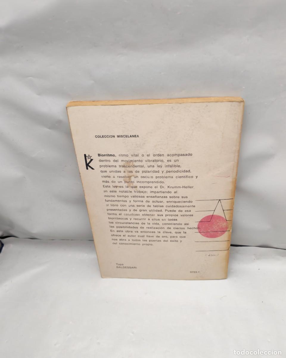 Libros de segunda mano: Dr. Krumm- Heller Biorritmo (Argentina 1984) - Foto 2